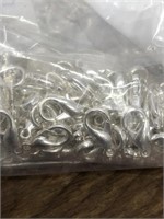 Silver plated lobster clasp. 17 mm. 468 pieces