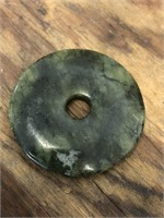 Green Nephrite 35 mm stone donuts