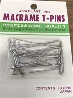 Macramé T – pins