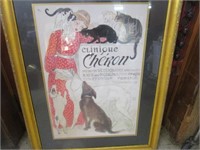Beautiful large framed & matted w/ certificate of