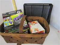 Basket; art supplies, desk organizer, & more