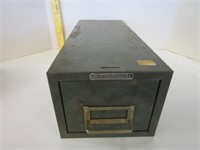 Steelmaster file box; great for post cards; Made