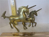 Brass unicorns
