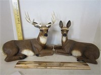 Home interior deer statues