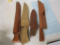 Leather knife sheaths