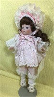 13”SHADERS CHINA DOLL JANICE all porcelain has