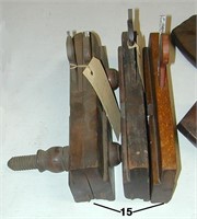 Three St. Louis wooden molding planes