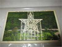 Vintage Postcard; Star on Mill Mountain; Roanoke,