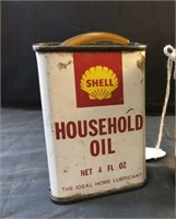 SHELL HOUSEHOLD OIL TIN