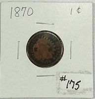 1870  Indian Head Cent