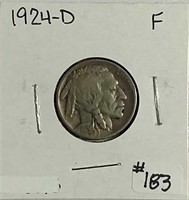 1924-D  Buffalo Nickel  F