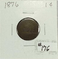 1876  Indian Head Cent