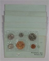 ( 6 ) Different Philadelphia Mint Souvenir sets