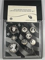 2013  US. Mint Limited Edition Silver Proof set