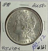 1898  Morgan Dollar  AU-58+