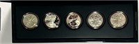 US. Mint 25th Anniversary Silver Eagle set