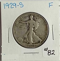 1929-S  Walking Liberty Half Dollar  F