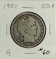 1901  Barber Half Dollar  G