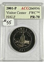2001-P US. Capitol Visitor Center clad half dollar