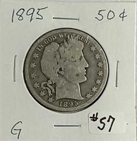 1895  Barber Half Dollar  G
