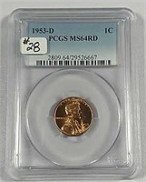 1953-D  Lincoln Cent  PCGS MS-64 Red