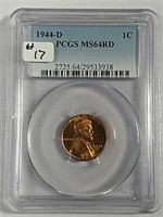 1944-D  Lincoln Cent  PCGS MS-64 Red