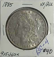 1885  Morgan Dollar  XF / AU