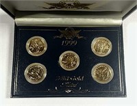 1999  State Quarters set   24 Kt Gold Plated