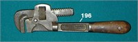 H.D. SMITH “PERFECT HANDLE” 10" adj. pipe wrench