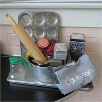 Baking Pans, Grater, Molds, Muffin Tin & Apron