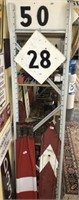 2 X SIGNAL ARMS PLUS 2 X POST NUMBER SIGNS