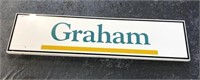 "GRAHAM" STATION SIGN