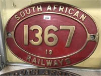SOUTH AFRICAN RAILWAYS STEAM WORKPLATE