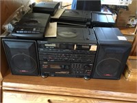 Sharp portable stereo with CD player and Sony