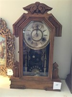 Wm. L. Gilbert clock go. “Flora” Shelf clock.