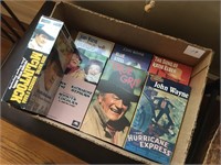 Seven John Wayne movies. VHS.
