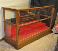 Antique Oak and glass display case