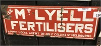 USE MT LYELL FERTALISERS-APPLY LOCAL AGENT