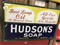 "HUDSONS SOAPS" BEST LAMP OIL  AT LOWEST