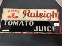 DRINK RALEIGH TOMATO JUICE 1930'S