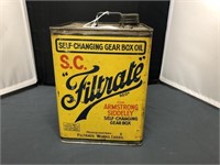 S.C. "FILTRATE" GEAR BOX OIL TIN