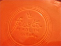 Red Fiesta Ware water pitcher