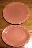Dusty Rose Chop & Oval platters
