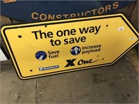 "THE ONE WAY TO SAVE" MICHELIN SIGN