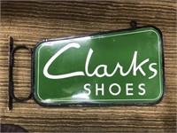 "CLARKS SHOES" POST MOUNT SIGN