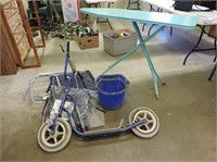 Metal Ironing Board, Scooter Bike, Lawn Chairs etc