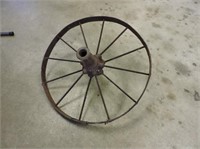 Antique Steel Wheel, 24" D