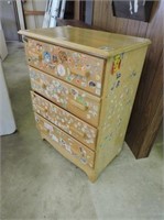 4 Drawer Chest of Drawers, 28" x 17" x 38"