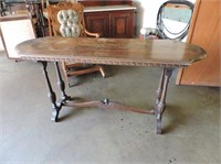Antique Sofa Table, Beautiful Inlaid Top