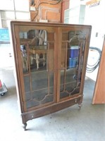 Vintage China Cabinet with Key